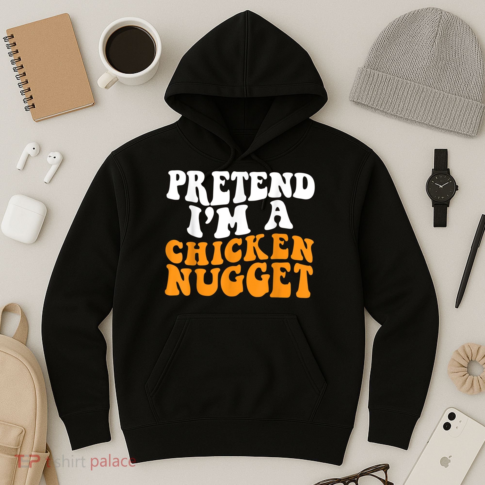 Chicken Lazy Halloween Costume Pretend I'M A Chicken Nugget Hoodie