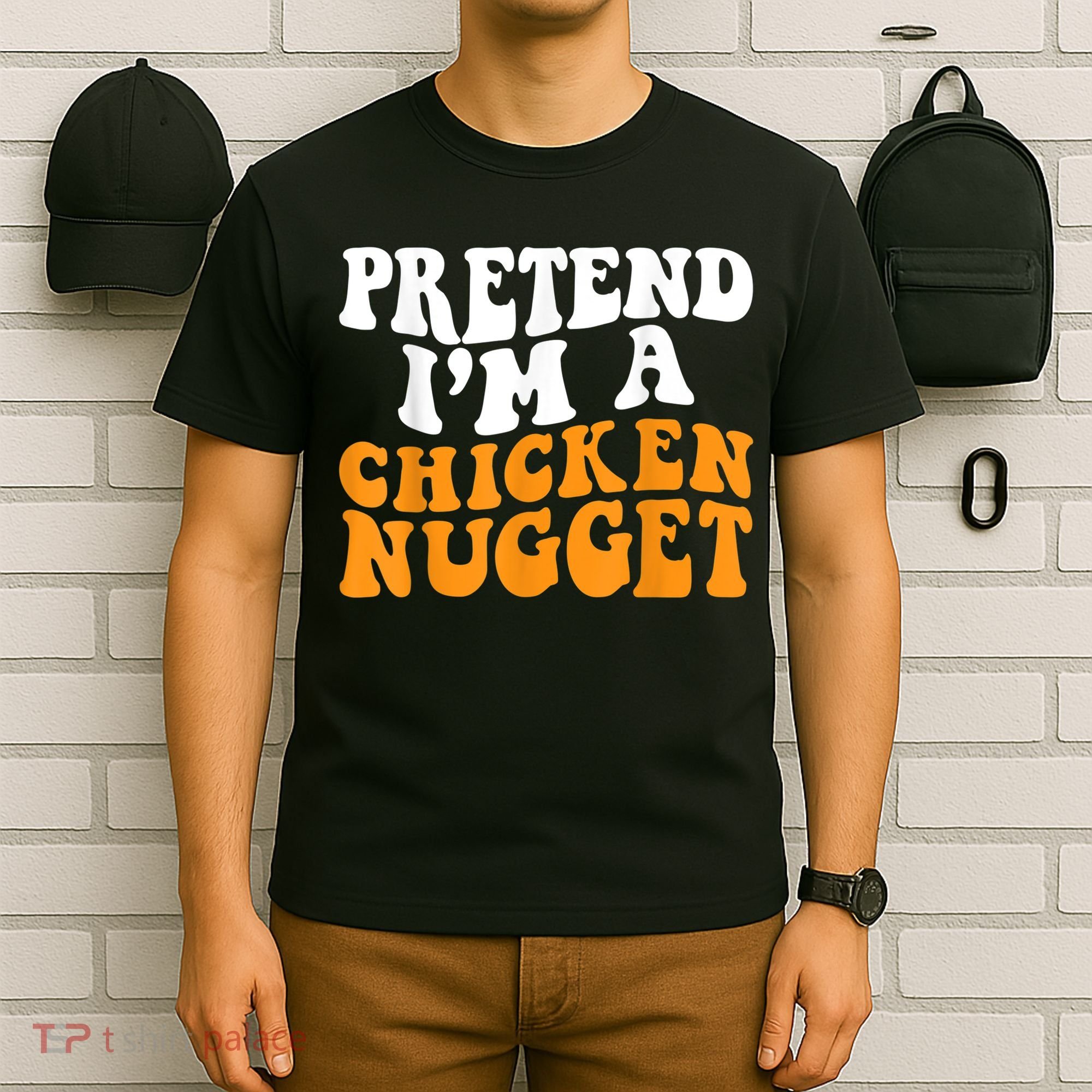 Chicken Lazy Halloween Costume Pretend I'M A Chicken Nugget T-Shirt