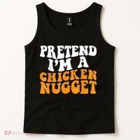 Chicken Lazy Halloween Costume Pretend I'M A Chicken Nugget Tank Top thumb 2