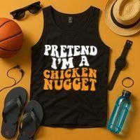 Chicken Lazy Halloween Costume Pretend I'M A Chicken Nugget Tank Top thumb 4