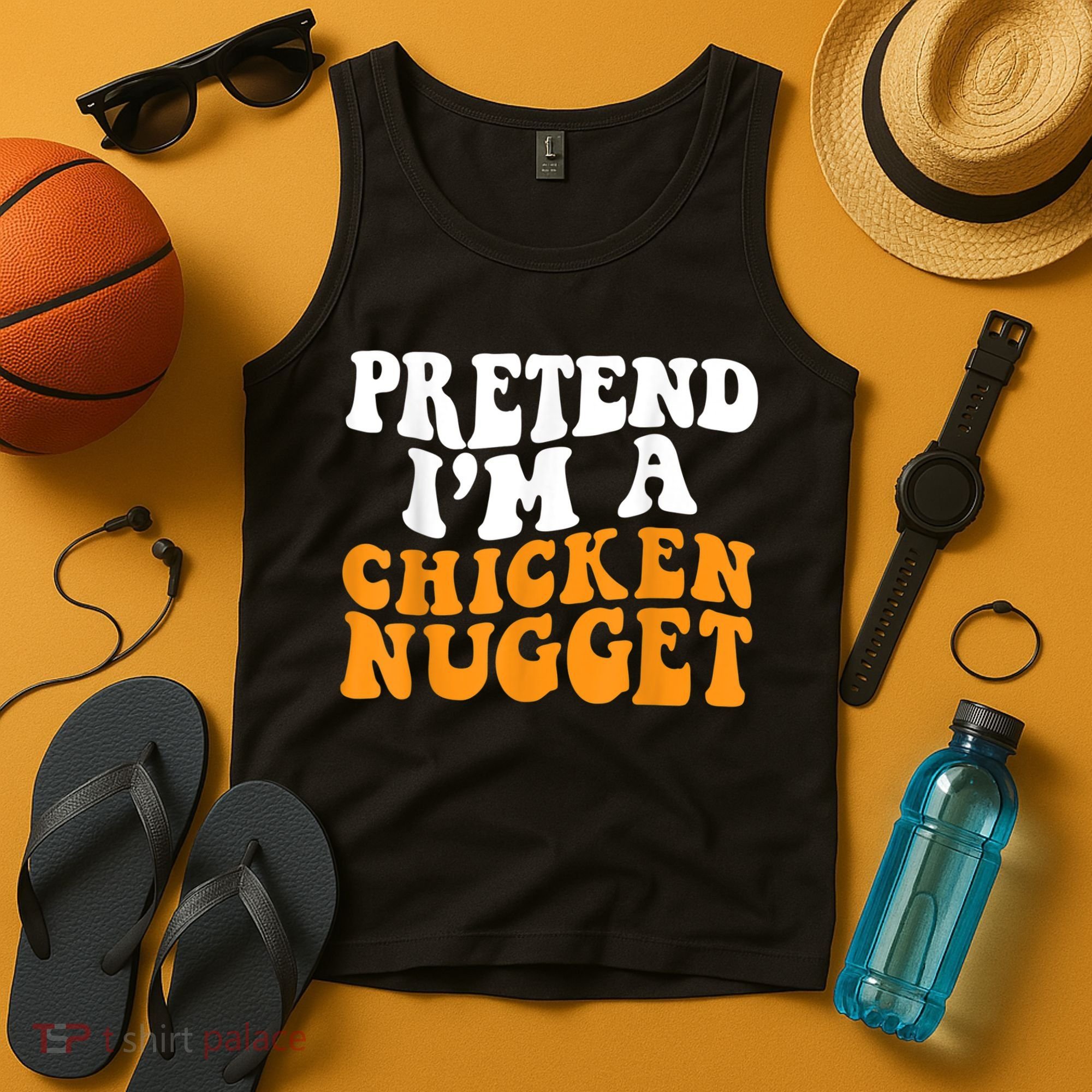 Chicken Lazy Halloween Costume Pretend I'M A Chicken Nugget Tank Top