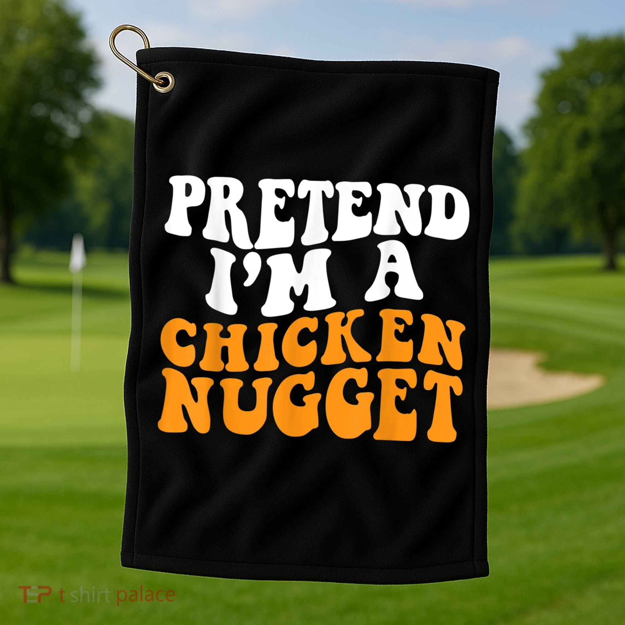 Chicken Lazy Halloween Costume Pretend I'M A Chicken Nugget Golf Towel