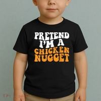 Chicken Lazy Halloween Costume Pretend I'M A Chicken Nugget Toddler T-Shirt thumb 2