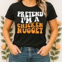 Chicken Lazy Halloween Costume Pretend I'M A Chicken Nugget Women's T-Shirt thumb 2