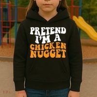 Chicken Lazy Halloween Costume Pretend I'M A Chicken Nugget Kids Hoodie thumb 3