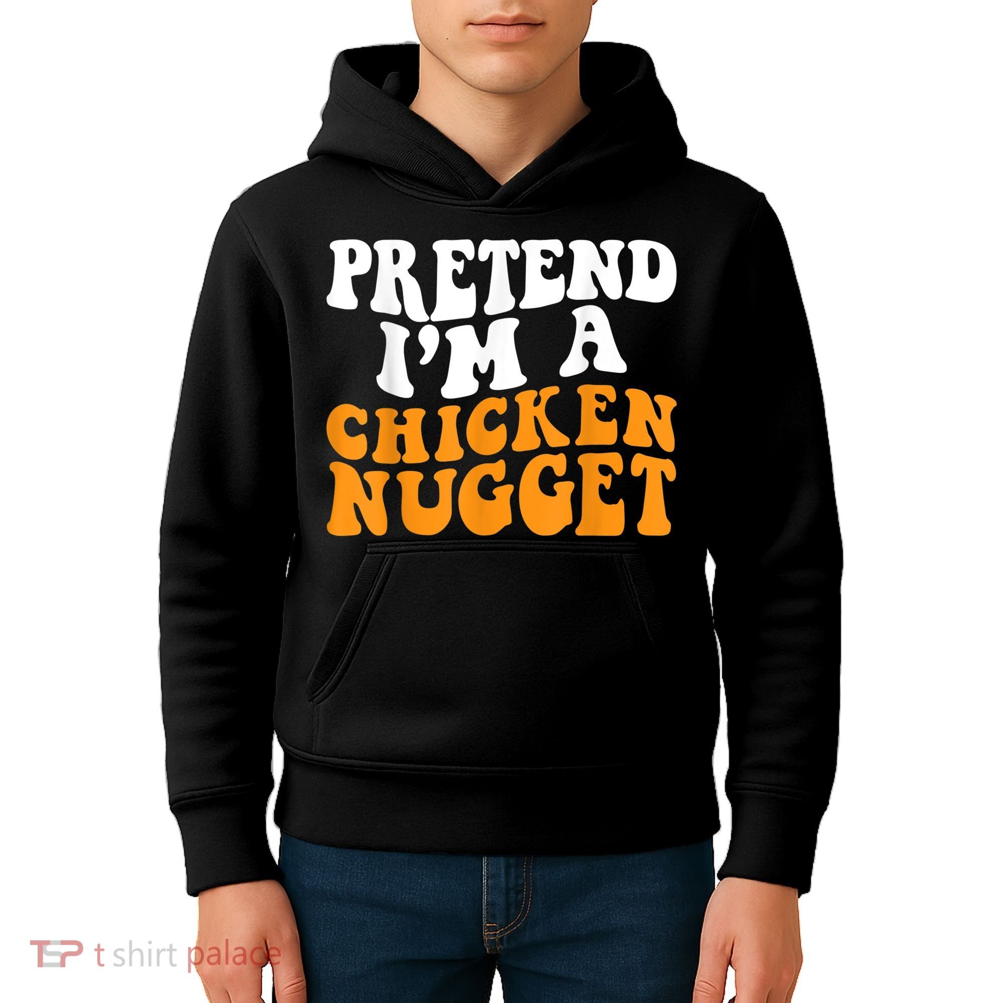Chicken Lazy Halloween Costume Pretend I'M A Chicken Nugget Kids Hoodie