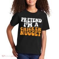 Chicken Lazy Halloween Costume Pretend I'M A Chicken Nugget Kids T-Shirt thumb 2