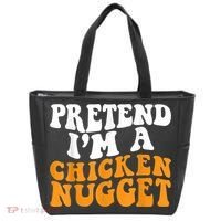 Chicken Lazy Halloween Costume Pretend I'M A Chicken Nugget Tote Bag thumb 0