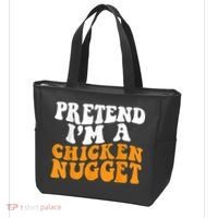 Chicken Lazy Halloween Costume Pretend I'M A Chicken Nugget Tote Bag thumb 3