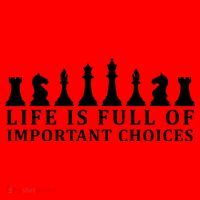 Chess Life Is Full Of Important Choices Santa Hat thumb 1