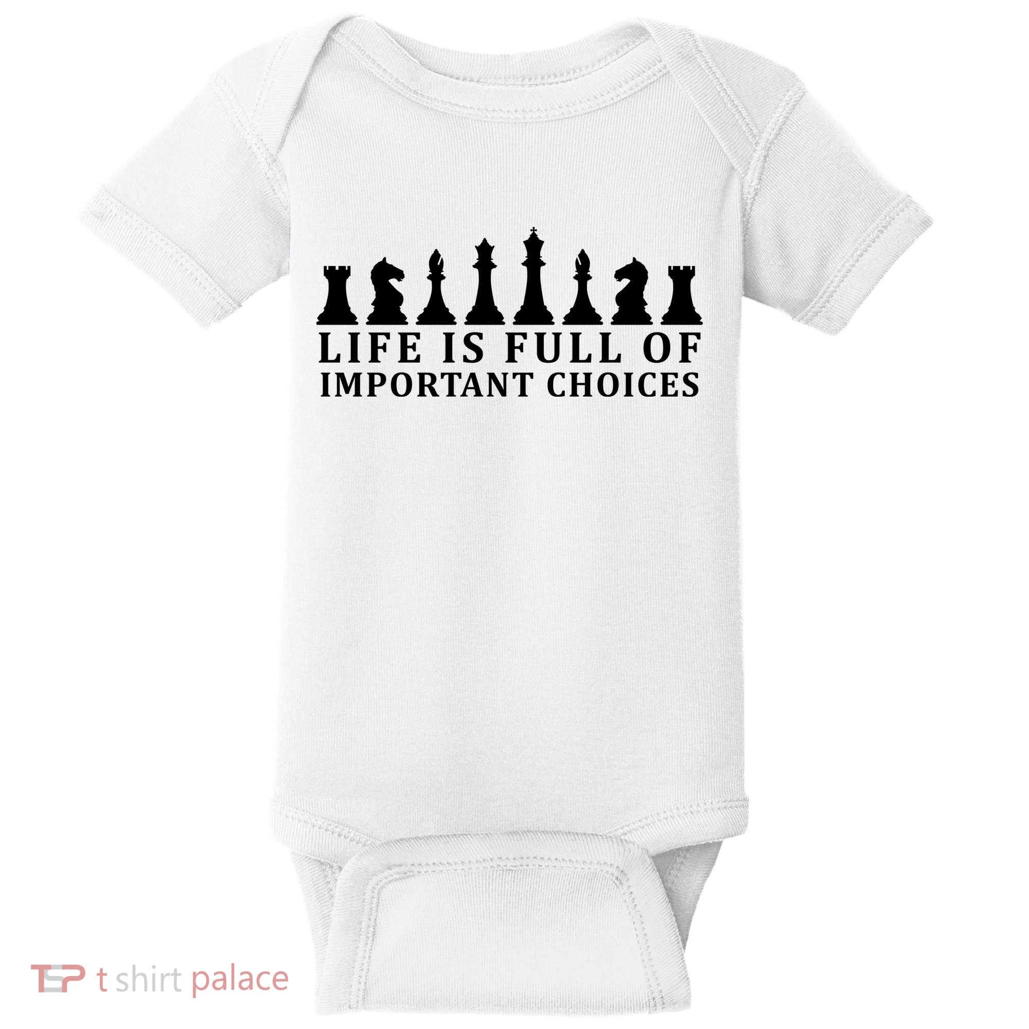 Chess Life Is Full Of Important Choices Baby Bodysuit