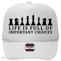 Chess Life Is Full Of Important Choices Hat thumb 0