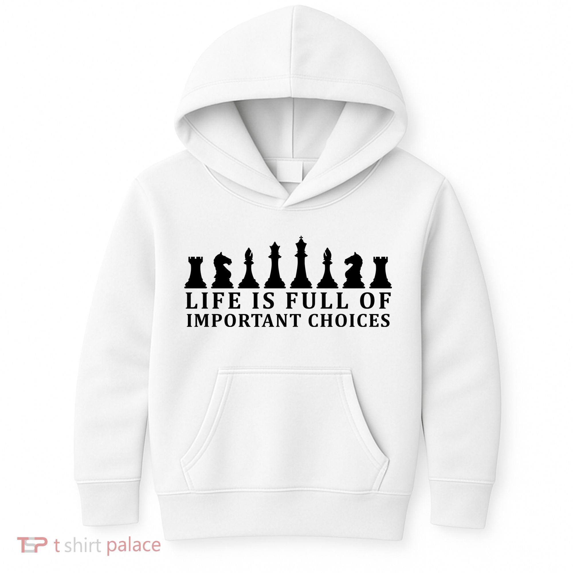 Chess Life Is Full Of Important Choices Kids Hoodie