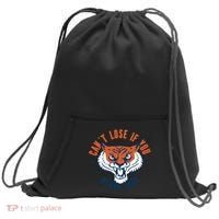 Can't Lose If You Never Quit Tiger Hustle Motivation Sweatshirt Cinch Pack Bag thumb 0
