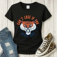 Can't Lose If You Never Quit Tiger Hustle Motivation Women's T-Shirt thumb 3
