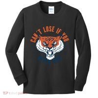 Can't Lose If You Never Quit Tiger Hustle Motivation Kids Long Sleeve Shirt thumb 0