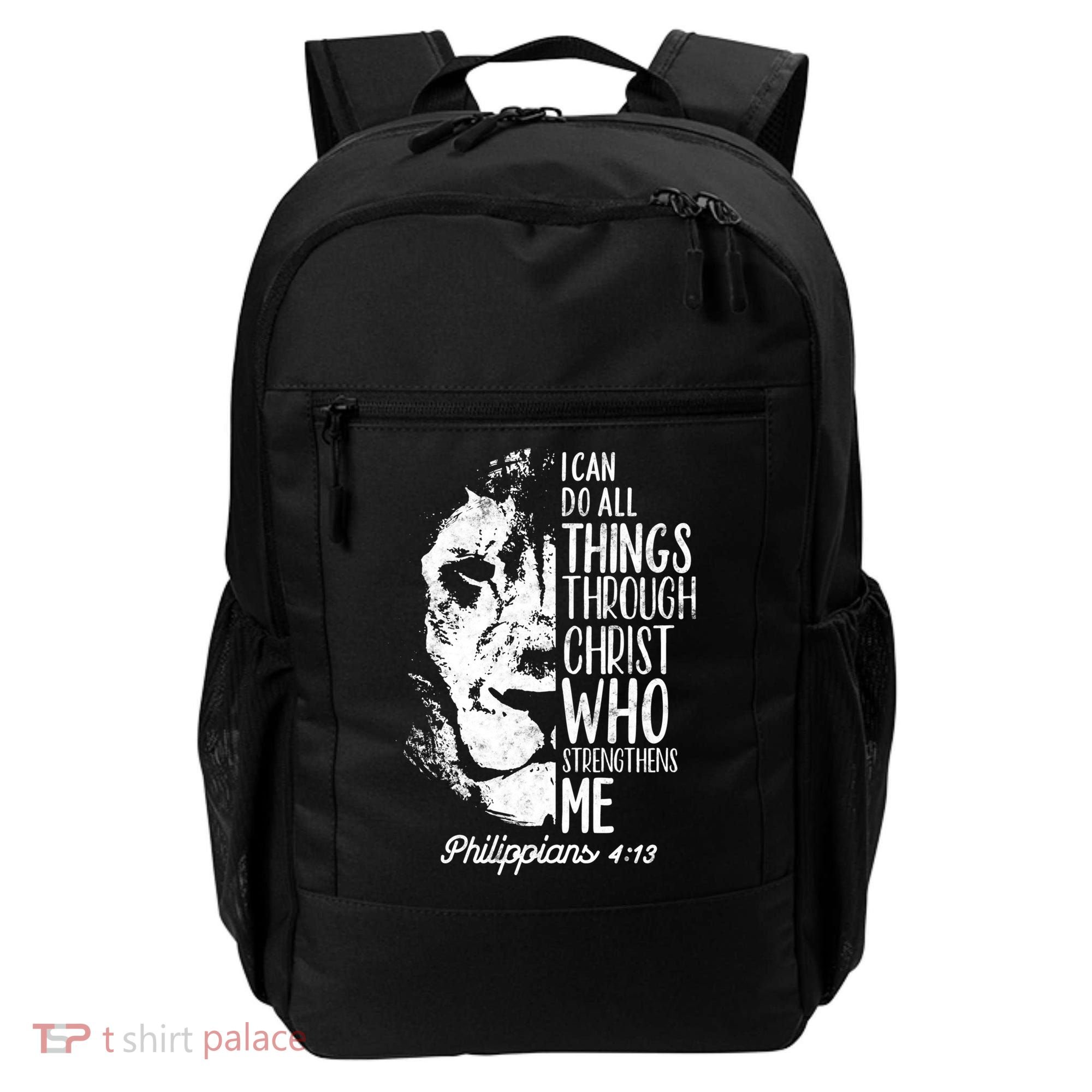 Christian Lion I Can Do All Things Philippians 4 13 Gift Backpack