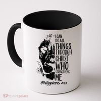 Christian Lion I Can Do All Things Philippians 4 13 Gift Coffee Mug thumb 0