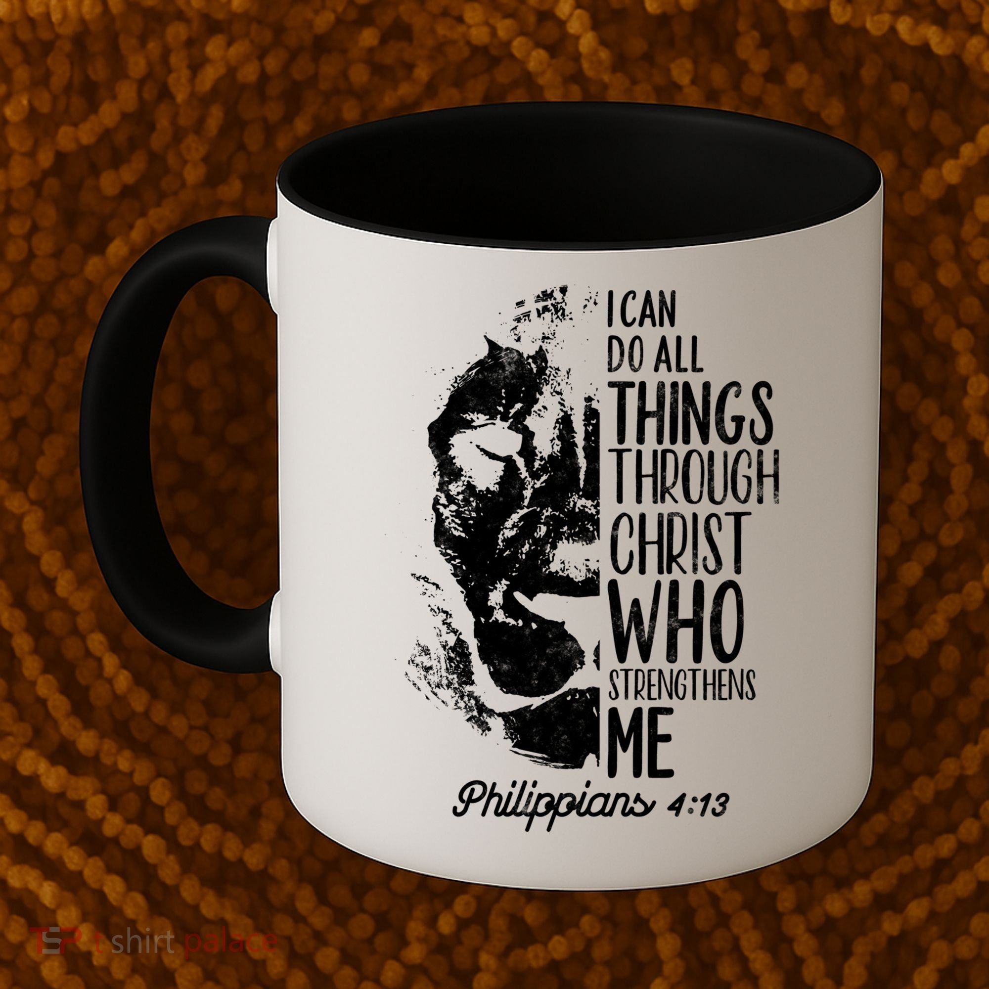 Christian Lion I Can Do All Things Philippians 4 13 Gift Coffee Mug