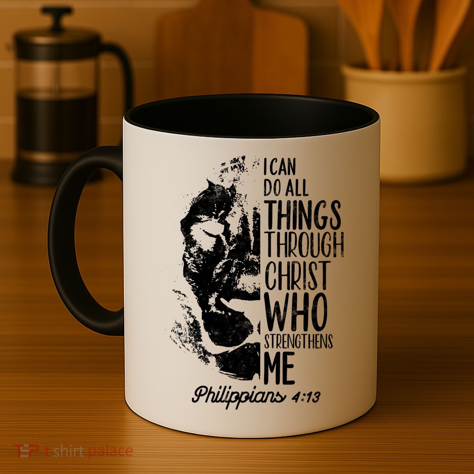 Christian Lion I Can Do All Things Philippians 4 13 Gift Coffee Mug