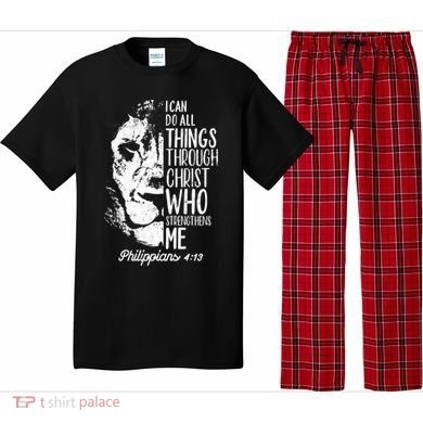 Christian Lion I Can Do All Things Philippians 4 13 Gift Pajama Set