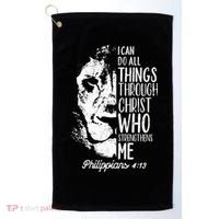 Christian Lion I Can Do All Things Philippians 4 13 Gift Golf Towel thumb 0