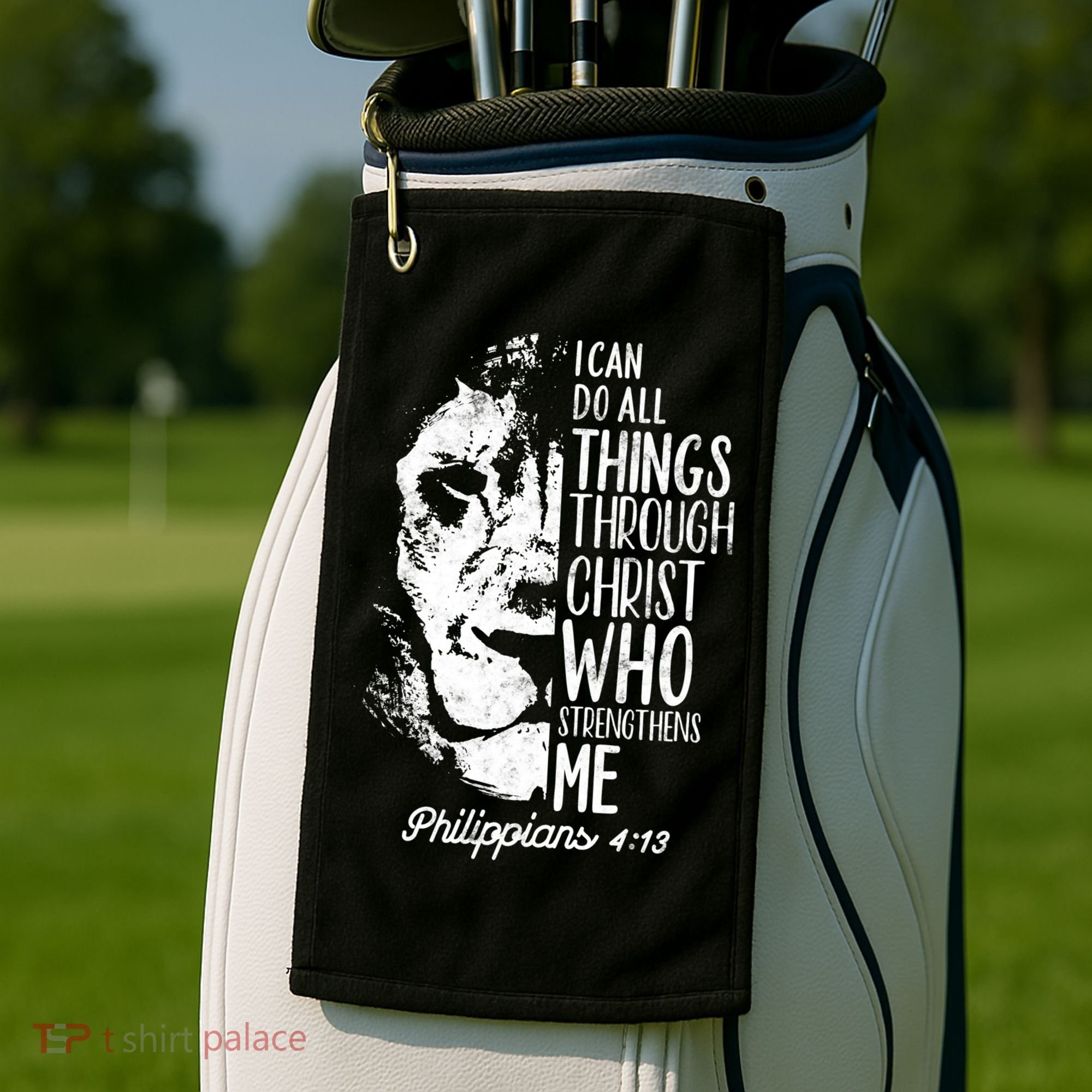 Christian Lion I Can Do All Things Philippians 4 13 Gift Golf Towel