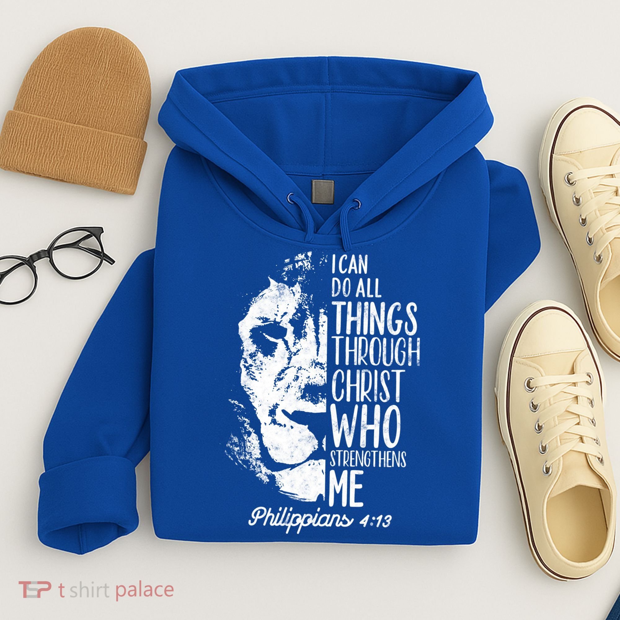 Christian Lion I Can Do All Things Philippians 4 13 Gift Hoodie