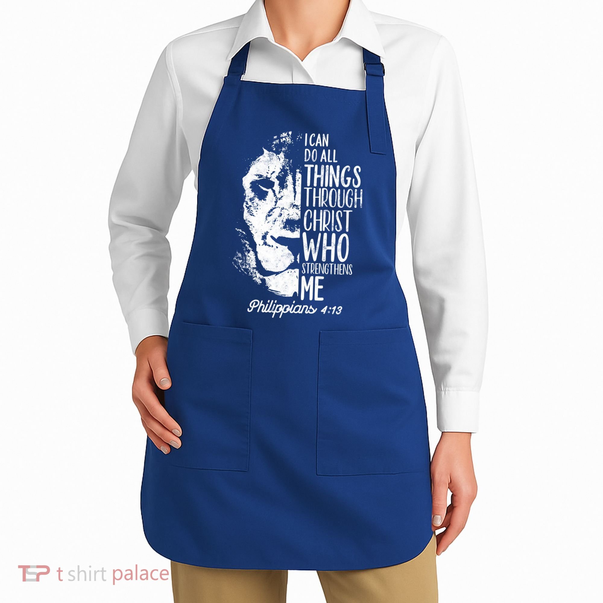 Christian Lion I Can Do All Things Philippians 4 13 Gift Apron