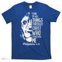Christian Lion I Can Do All Things Philippians 4 13 Gift T-Shirt thumb 0