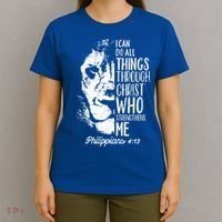 Christian Lion I Can Do All Things Philippians 4 13 Gift T-Shirt thumb 4