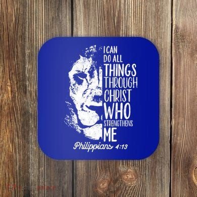 Christian Lion I Can Do All Things Philippians 4 13 Gift Coaster