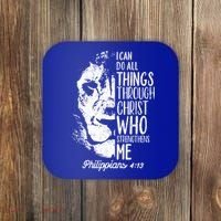 Christian Lion I Can Do All Things Philippians 4 13 Gift Coaster thumb 0