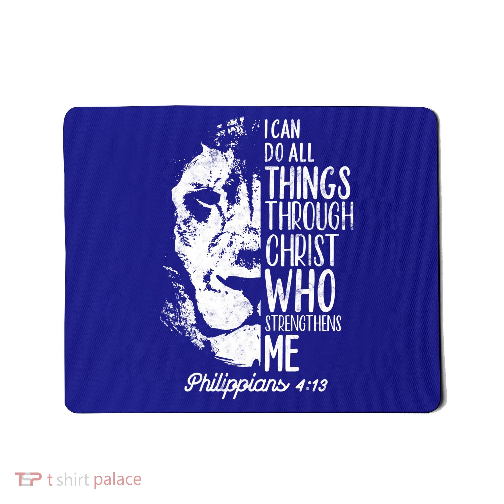 Christian Lion I Can Do All Things Philippians 4 13 Gift Mousepad
