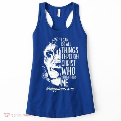 Christian Lion I Can Do All Things Philippians 4 13 Gift Women's Tank Top