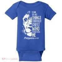 Christian Lion I Can Do All Things Philippians 4 13 Gift Baby Bodysuit thumb 0