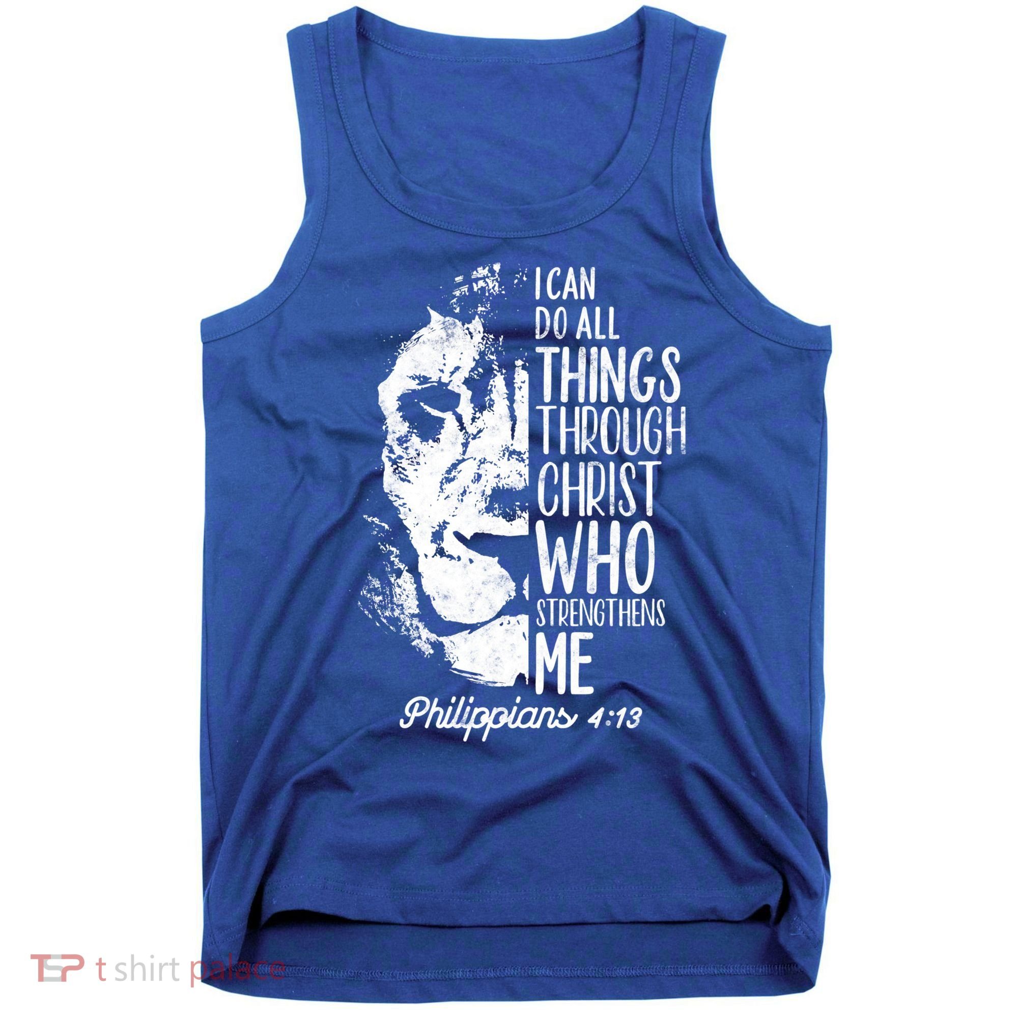 Christian Lion I Can Do All Things Philippians 4 13 Gift Tank Top