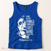 Christian Lion I Can Do All Things Philippians 4 13 Gift Tank Top thumb 2