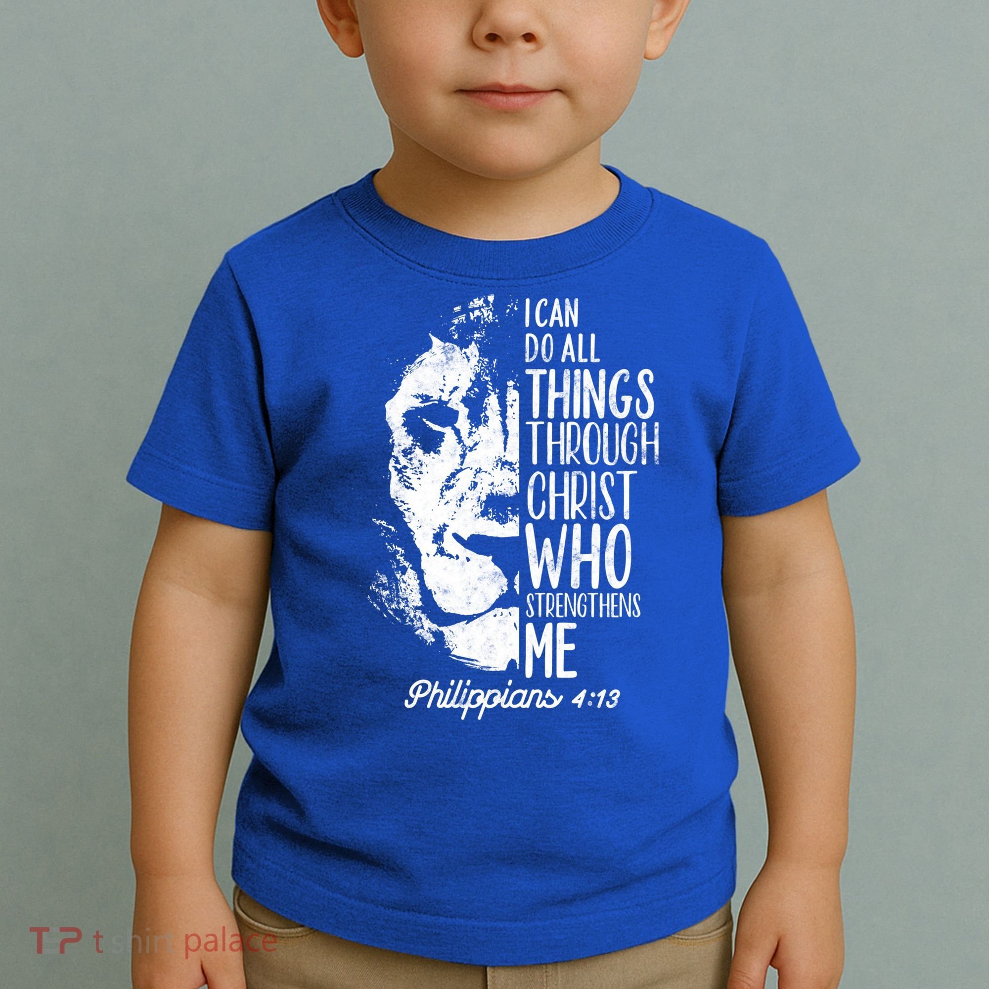 Christian Lion I Can Do All Things Philippians 4 13 Gift Toddler T-Shirt