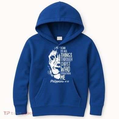 Christian Lion I Can Do All Things Philippians 4 13 Gift Kids Hoodie
