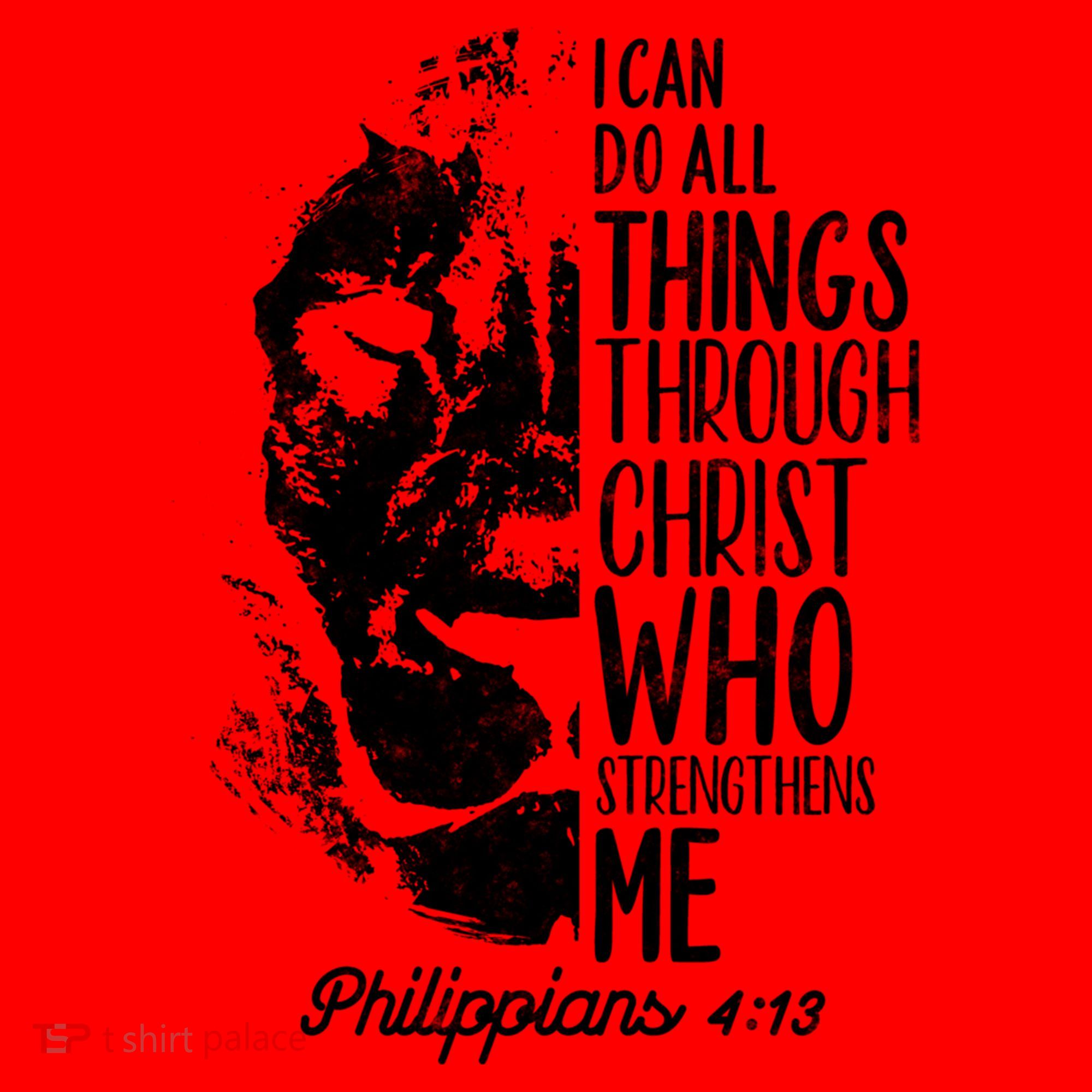 Christian Lion I Can Do All Things Philippians 4 13 Gift Santa Hat