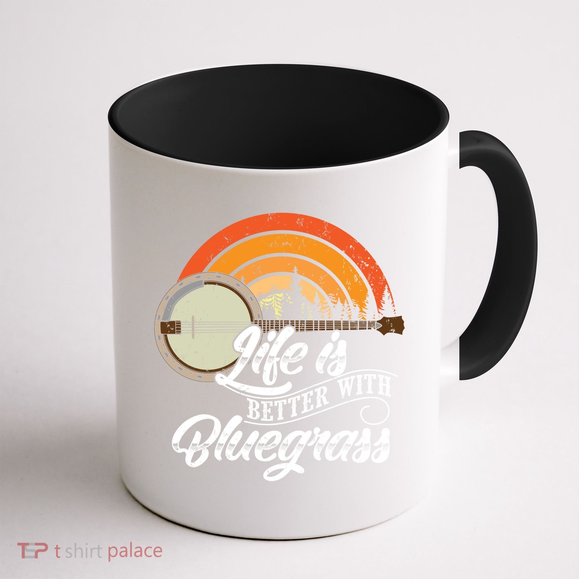 Cute Life Is Better With Bluegrass Funny Music Lover Gift Coffee Mug