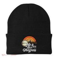 Cute Life Is Better With Bluegrass Funny Music Lover Gift Beanie thumb 0
