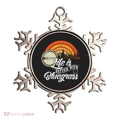 Cute Life Is Better With Bluegrass Funny Music Lover Gift Ornament