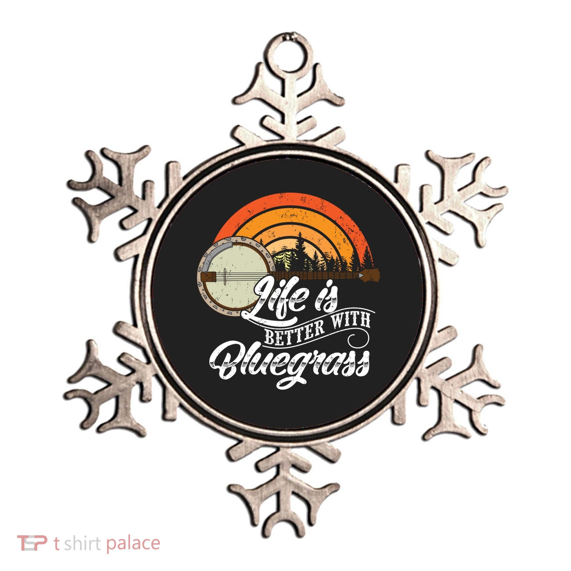 Cute Life Is Better With Bluegrass Funny Music Lover Gift Ornament