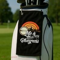 Cute Life Is Better With Bluegrass Funny Music Lover Gift Golf Towel thumb 2