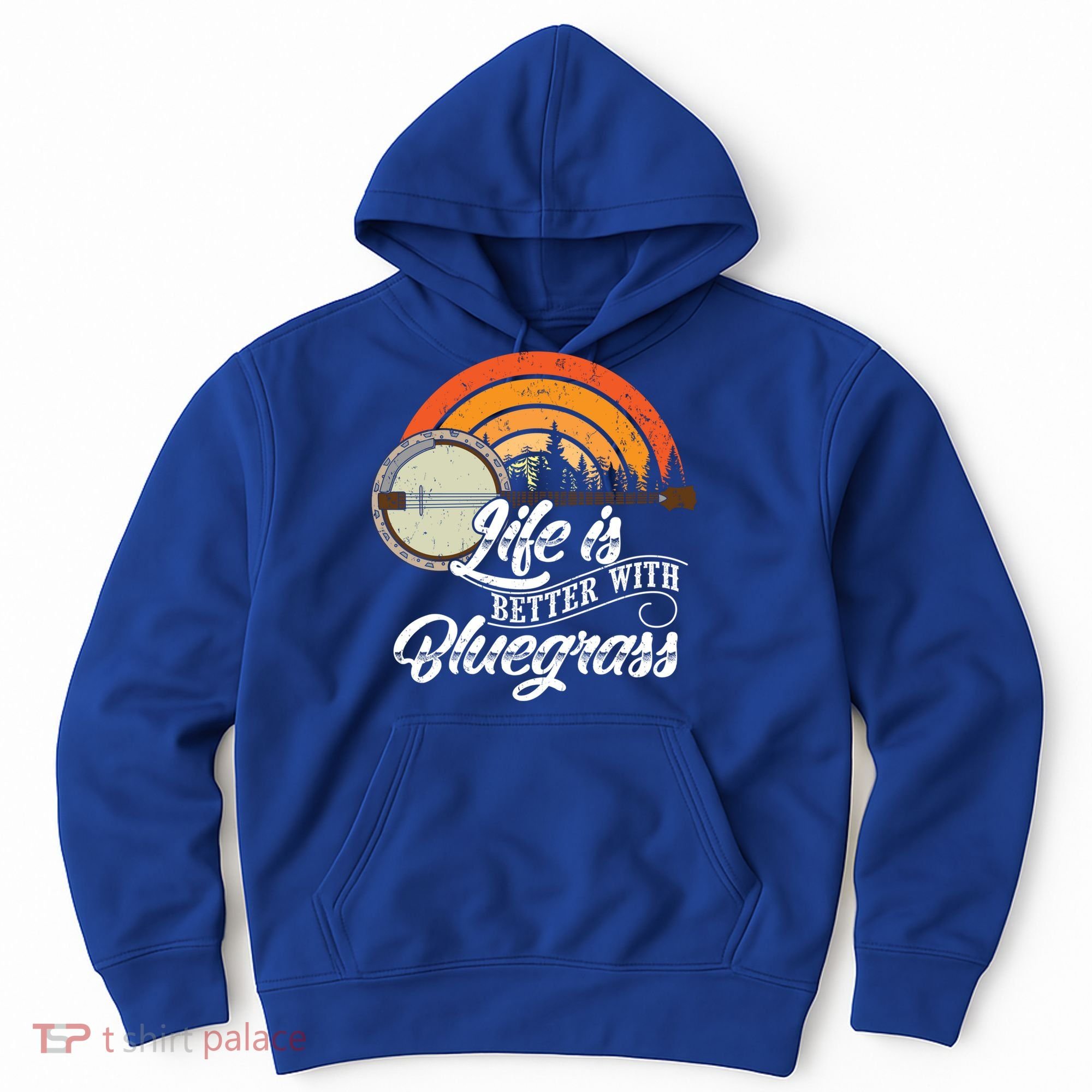Cute Life Is Better With Bluegrass Funny Music Lover Gift Hoodie