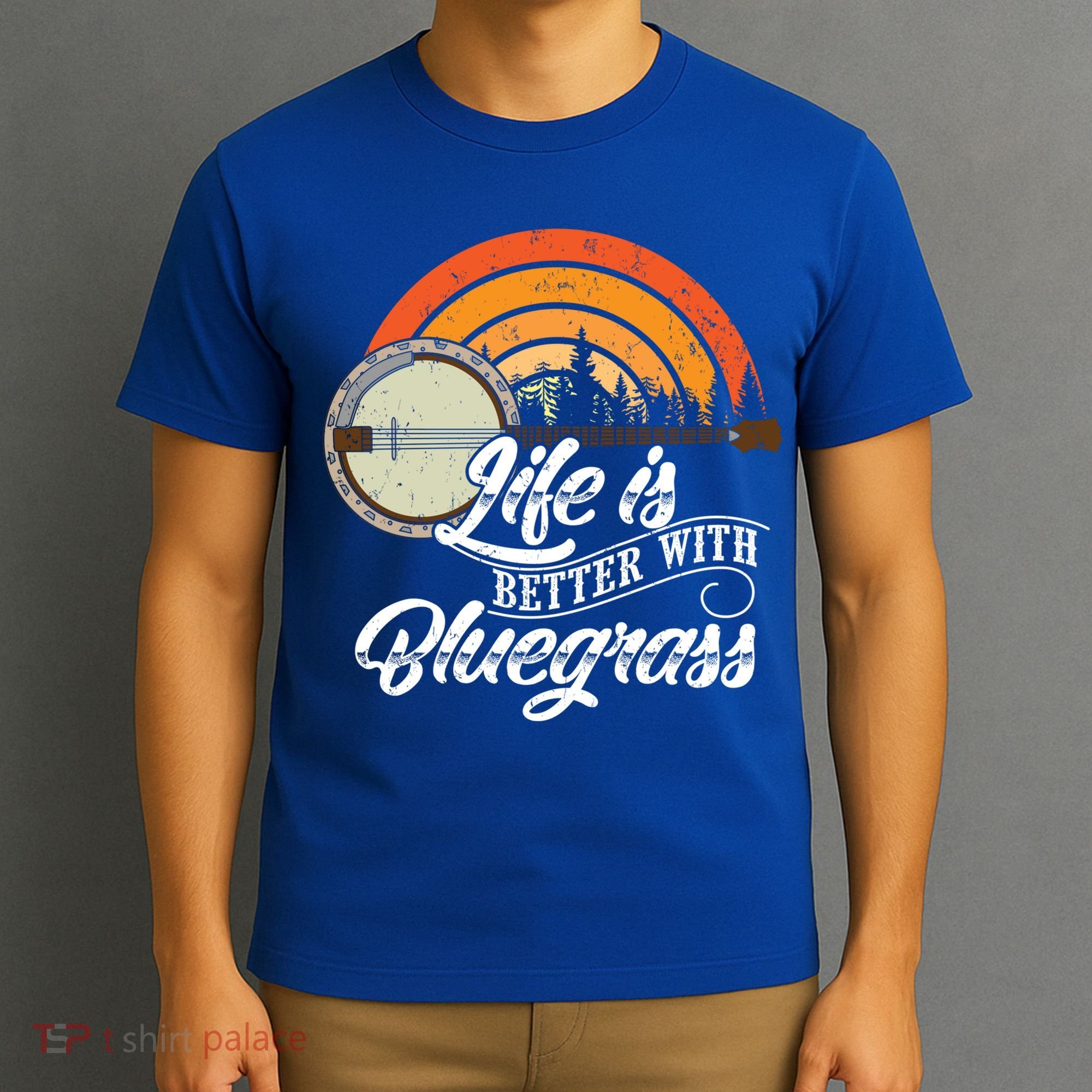 Cute Life Is Better With Bluegrass Funny Music Lover Gift T-Shirt