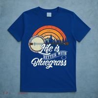 Cute Life Is Better With Bluegrass Funny Music Lover Gift T-Shirt thumb 5