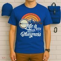 Cute Life Is Better With Bluegrass Funny Music Lover Gift T-Shirt thumb 6